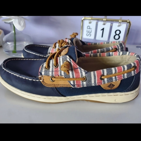Sperry Boat Ivyfish Stripe Navy Size 8.5 - Picture 4 of 12